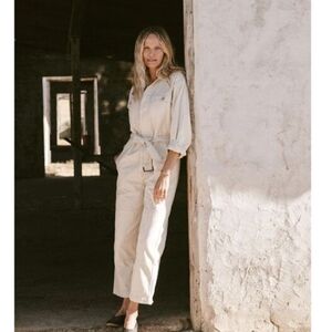 Buck Mason Cream Jumpsuit